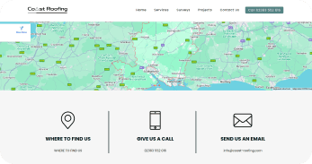 Coast Roofing Website Development